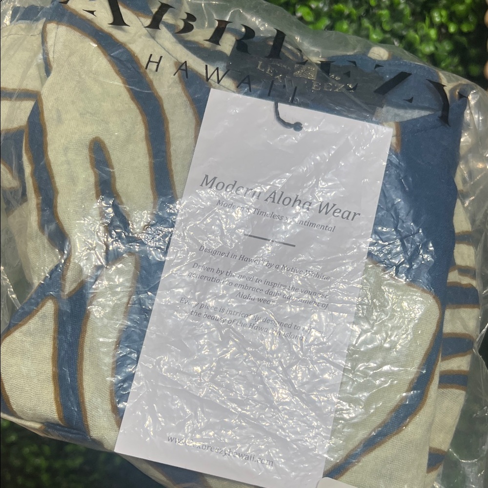 Lexbreezy Keiki Bridget Short Jumpsuit Leaf Print Blue and Cream Overalls size 7 - Picture 5 of 5